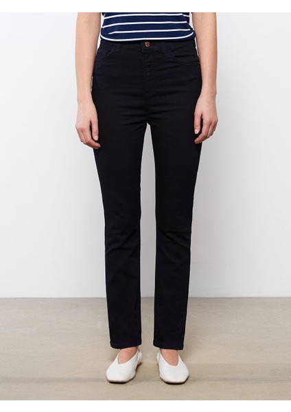 Lcwaıkıkı Basic Yüksek Bel Slim Fit Kadın Jean Pantolon