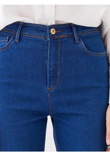 Lcwaıkıkı Basic Kadın Yüksek Bel Slim Fit Düz Jean Pantolon modelleri