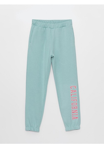Lcw Kids Beli Lastikli Baskılı Kız Çocuk Jogger Eşofman Altı