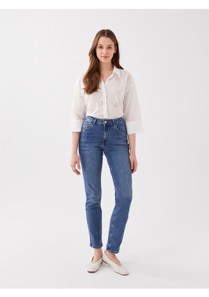 Lcw Jeans Yüksek Bel Straight Fit Kadın Jean Pantolon fiyatları