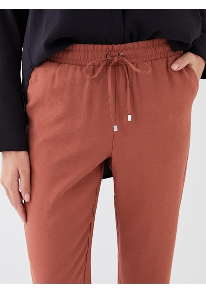 Lcwaıkıkı Basic Beli Lastikli Havuç Kesim Kadın Pantolon modelleri