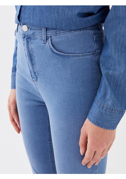 Lcwaıkıkı Basic Yüksek Bel Slim Fit Kadın Jean Pantolon fırsatları