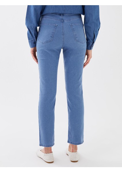 Lcwaıkıkı Basic Yüksek Bel Slim Fit Kadın Jean Pantolon indirimleri