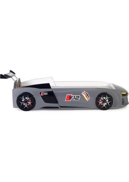 Gri Arabalı Yatak V12 Audi Işıklı Full Plastik indirimleri