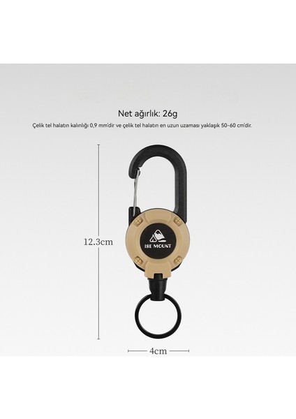 Dış Mekan Kolay Streç Büzülme Tokası Çok Fonksiyonlu Anahtarlık (Yurt Dışından) fırsatları