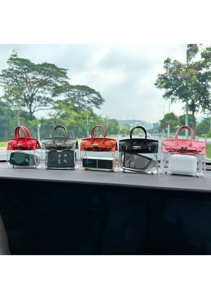 Bayan Güzel Narin Şeffaf Kulaklık Araba Anahtarı Çanta (Yurt Dışından) fiyatları