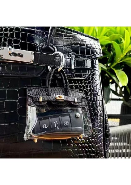 Bayan Güzel Narin Şeffaf Kulaklık Araba Anahtarı Çanta (Yurt Dışından) modelleri