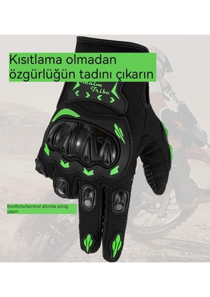 Açık Havada Sürüş Koruyucu Aşınmaya Dayanıklı Tam Parmak Eldiven (Yurt Dışından) modelleri