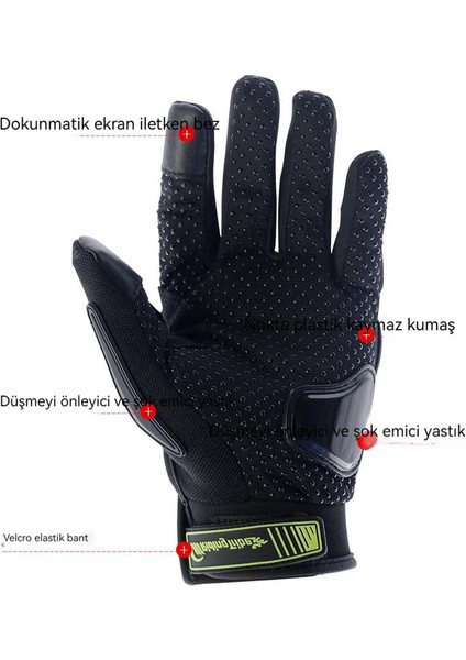 Dış Mekan Koruyucu Dokunmatik Ekranlı Motosiklet Eldivenleri (Yurt Dışından) fırsatları