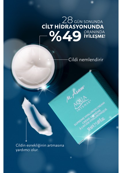 Aqua Intense Supreme Hyaluronlu Yüz Kremi 50 Ml