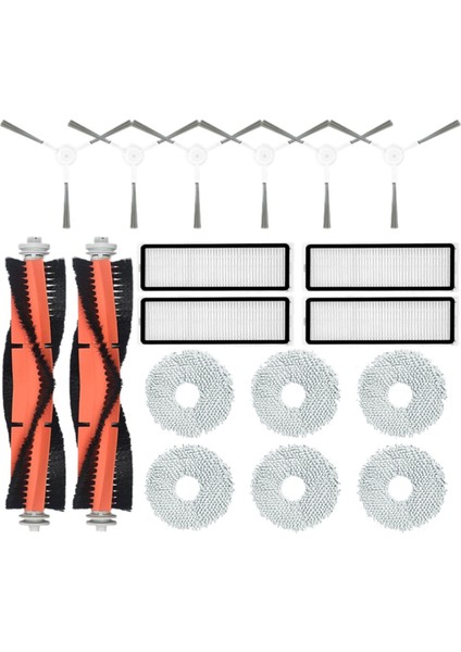 Xiaomi Robot Vakum S10+/S10 Plus Ana Yan Fırça Filtresi Paspas Için 18PC (Yurt Dışından)