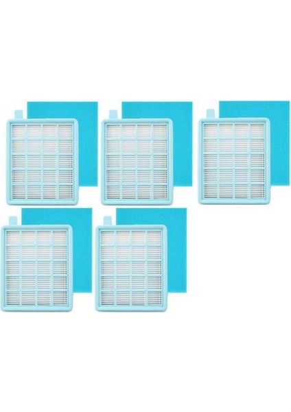 Philips Için 5 Takım Hepa Filtre, Yedek Elektrikli Süpürge Parçaları (Yurt Dışından)