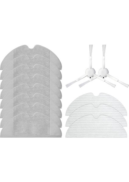 Xiaomi Dreame F9 Robot Vakum Yan Fırça Paspas Bezi, 13 Paket (Yurt Dışından)