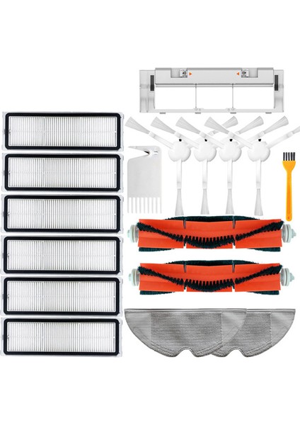 17PCS Yan Fırça Filtreleri Xiaomi Mijia 1c STYTJ01ZHM Için Paspas Bezi (Yurt Dışından)