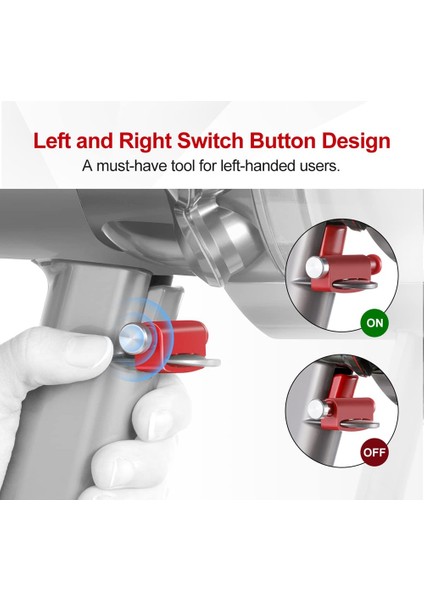 Dyson V15 Kablosuz Temizleyici Güç Düğmesi Anahtar Kilidi Için Tetik Kilidi (Yurt Dışından)