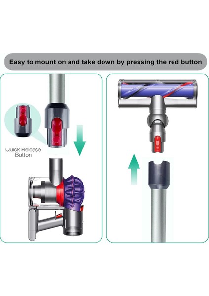Dyson V11 V10 V8 V7 Çubuk Elektrikli Süpürgeler Için Hızlı Çıkarılan Değnek, D (Yurt Dışından) modelleri
