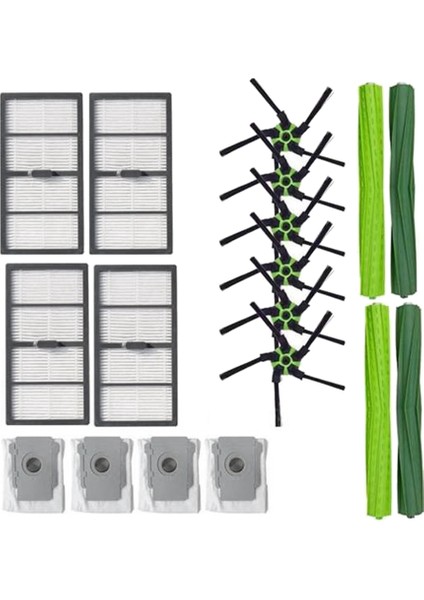 Irobot Roomba S9 S9+ S9 Plus Için Silindir Yan Fırça Filtreleri Çanta Parçaları (Yurt Dışından)
