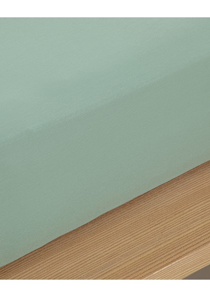 Pure Pamuklu King Size Çarşaf 260X280 cm Çağla Yeşili fiyatları