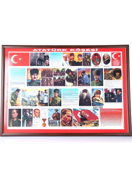 70x100 Atatürk Köşesi (Mdf Çerçeve)