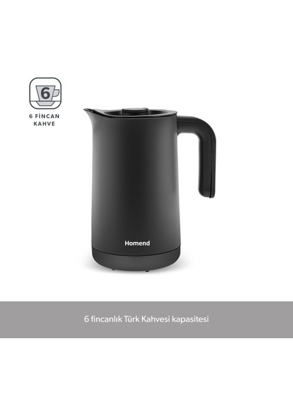 Smart Royaltea Plus 2 In 1 Otomatik Çay ve Türk Kahve Makinesi Wifi Mat Siyah