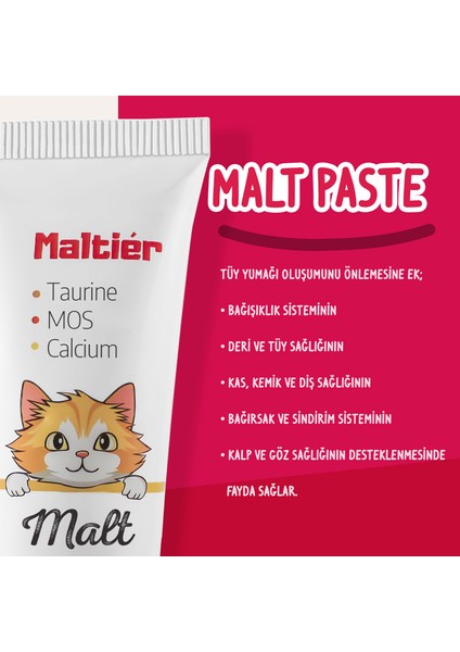 Malt Paste 100 gr Multi Vitamin & Tüy Yumağı Kontrolü & Bagışıklık Sistemi Destekleyici fiyatları