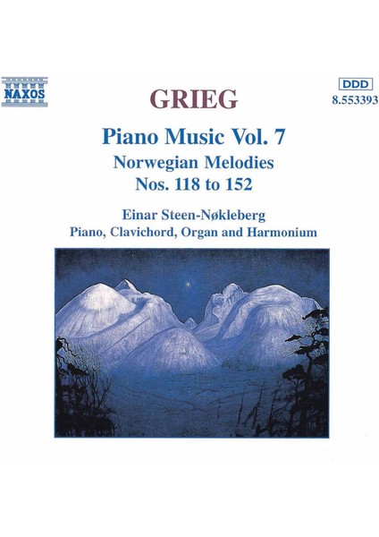 Grıeg: Pıano Musıc Vol.7: Norwegıan Melodıes Nos.-Cd