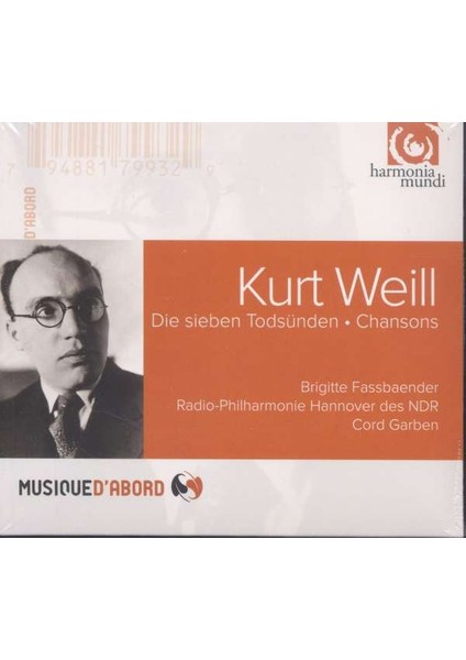 Weill: Die Sieben Todsünden-Cd