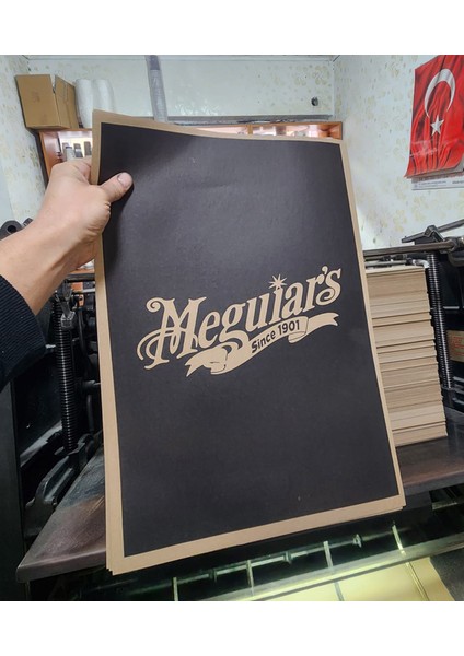 -35X50CM 130GR Meguıars Logo Baskılı Oto Paspas 100 Adet -