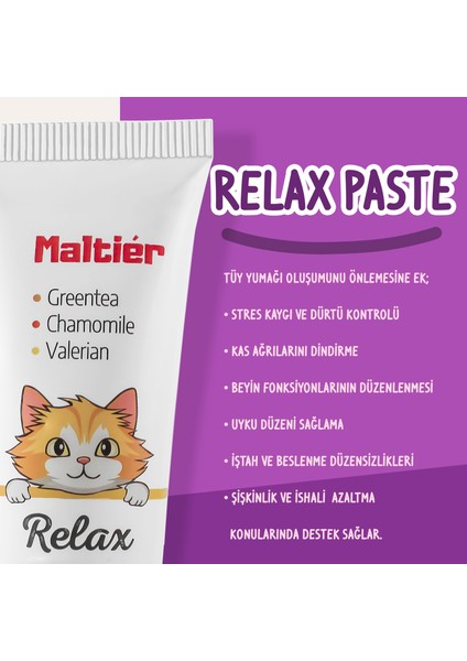 Relax Paste 100 gr Sakinleştirici Stres Azaltıcı Rahatlatıcı Calming Support