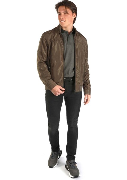 Fablos Erkek Dokuma Mont A. Haki