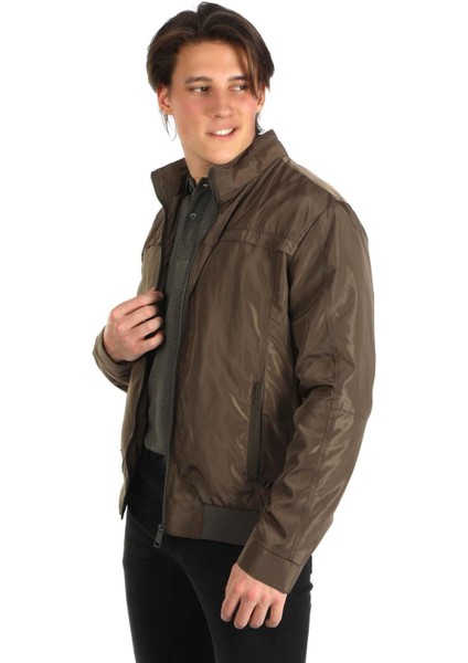 Fablos Erkek Dokuma Mont A. Haki modelleri