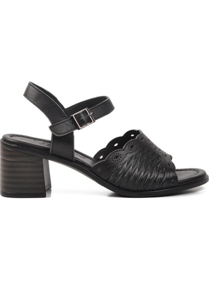 9758 Siyah Kadın Topuklu Sandalet fiyatları