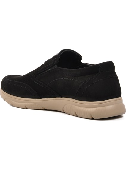 D2301 Siyah Nubuk Deri Erkek Günlük Ayakkabı fırsatları