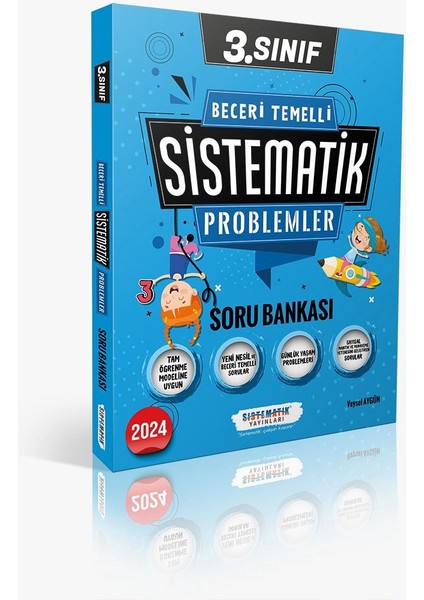 Sistematik Yayınları 3. Sınıf Beceri Temelli Sistematik Problemler Soru Bankası