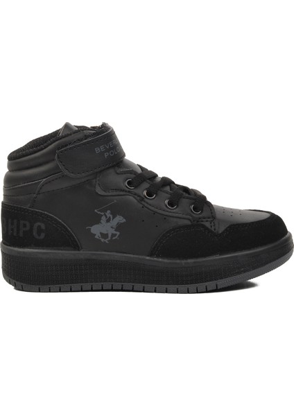 PO-10303-P Siyah Çocuk Hi Sneaker