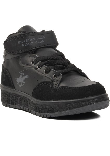 PO-10303-P Siyah Çocuk Hi Sneaker modelleri