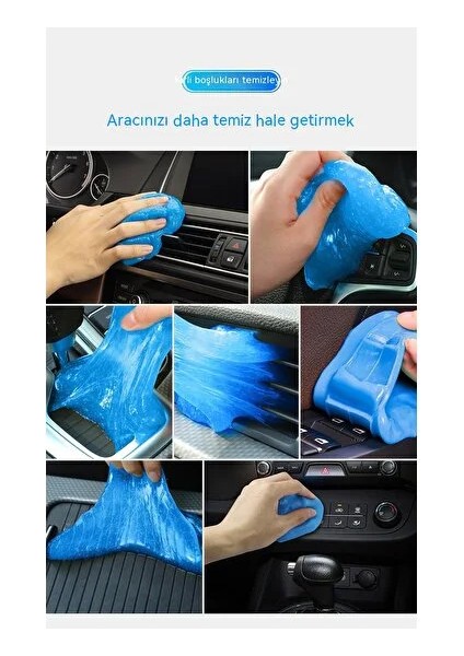 2 Parçalı Temizleme Yumuşak Kauçuk Araba Toz Giderme Tutkalı Araba Temizleme Araçları Seti (Yurt Dışından)