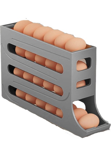 Dört Katmanlı Kayar Tip Yumurta Otomatik Aşağı Açılır Saklama Kutusu (Yurt Dışından)