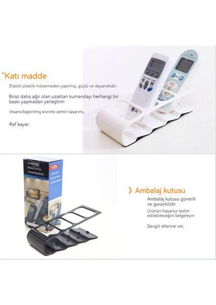 Masaüstü Dört Bölmeli Uzaktan Kumanda Depolama Rafı (Yurt Dışından) modelleri