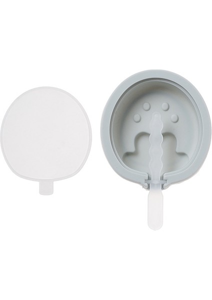 2'li Silikon Çilek Şekilli Kapaklı Dondurma Kalıbı Paketi (Yurt Dışından)