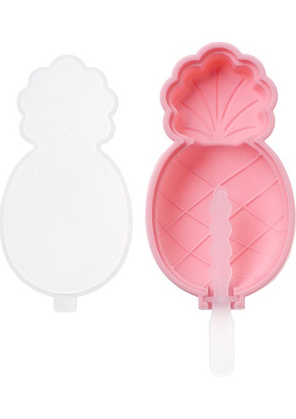 2'li Silikon Ananas Şekilli Buzlu Şeker Kalıbı, Kapaklı Paket (Yurt Dışından)