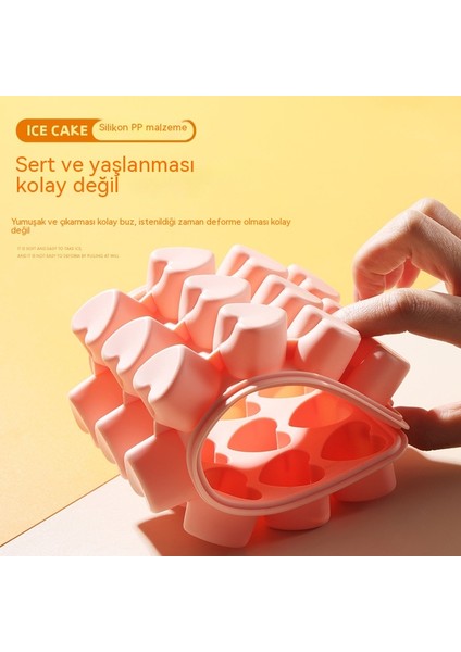 21 Bölmeli Kalp Şeklinde Buz Küpü Saklama Kalıp Kutusu (Yurt Dışından) indirimleri