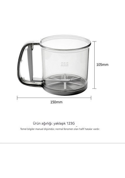 Alt Kapaklı Çift Katmanlı Plastik Yarı Otomatik El Tipi Un Elek (Yurt Dışından) indirimleri