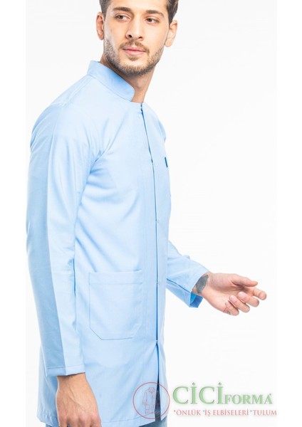 Hakim Yaka Açık Mavi Renk Erkek Önlük indirimleri