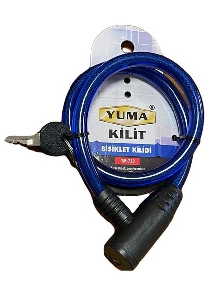 Bisiklet Kilidi Boy: 65CM Kalınlık 12MM Yuma YM-733 Yüksek Kalite