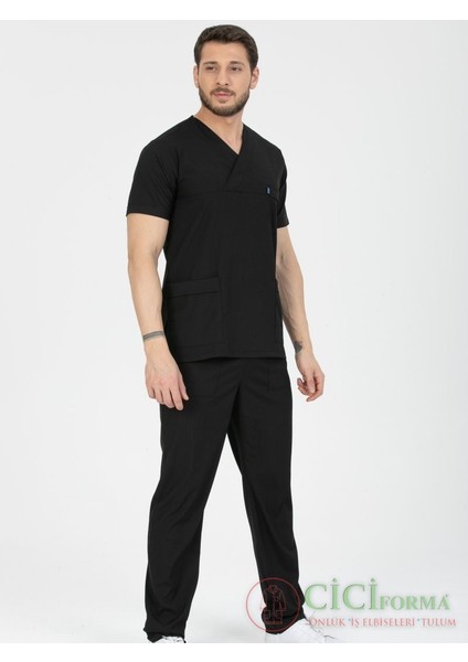Zarf Yaka Likralı Siyah Erkek Takım fiyatları