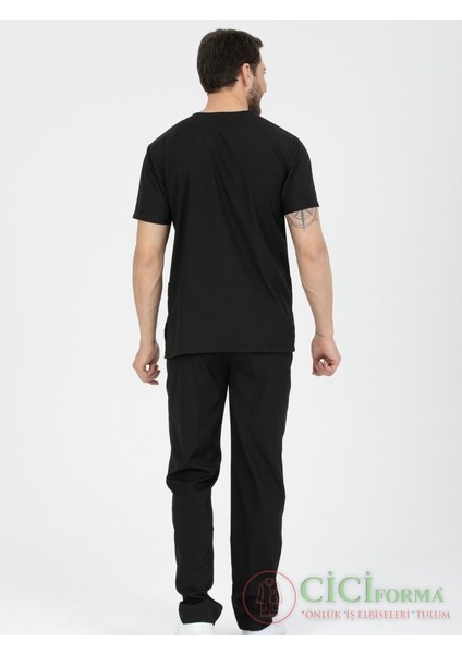 Zarf Yaka Likralı Siyah Erkek Takım indirimleri