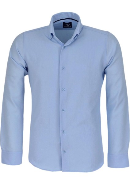 Erkek Spor Gofre Uzun Kol Gömlek BGL-ST03533