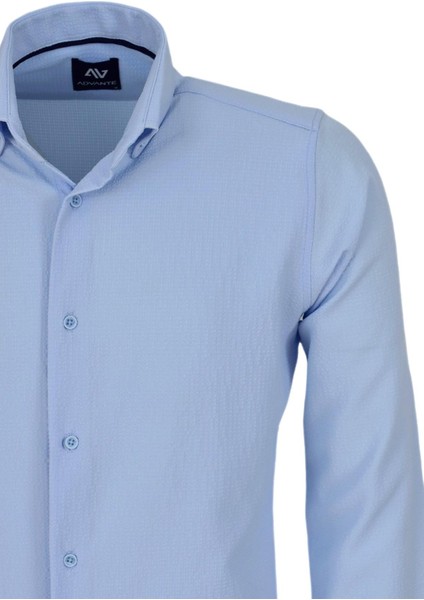 Erkek Spor Gofre Uzun Kol Gömlek BGL-ST03533