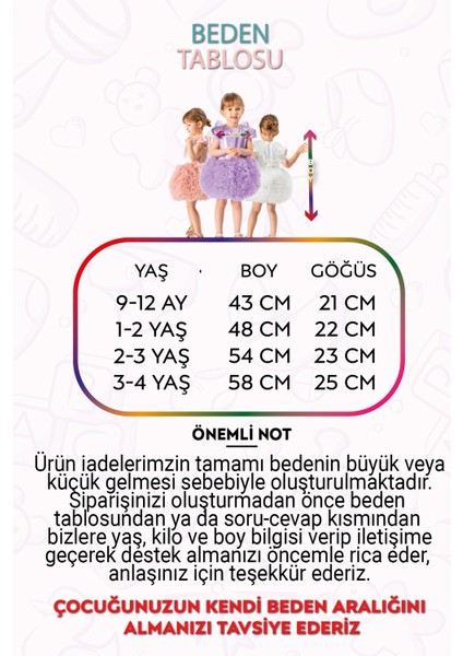 Kız Bebek Kız Çocuk Doğum Günü Parti Düğün Elbise Tüllü Tütü Astarlı Çocuk Giyim bebek giyim